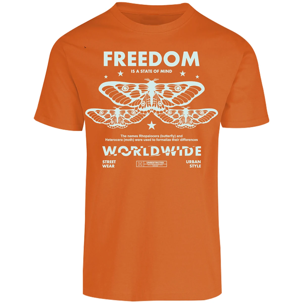 Playera Urbano Style Freedom Butterfly 443 para Adulto 16