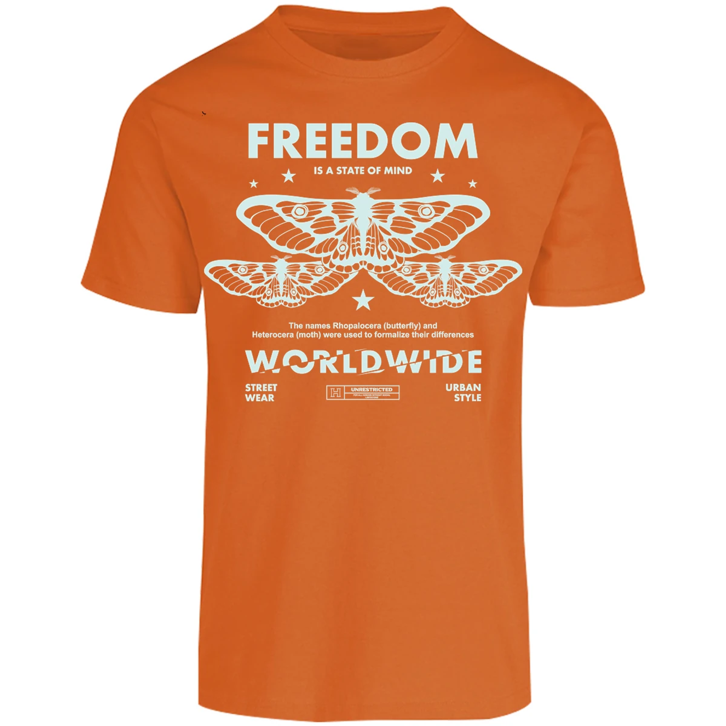 Playera Urbano Style Freedom Butterfly 443 para Adulto 16