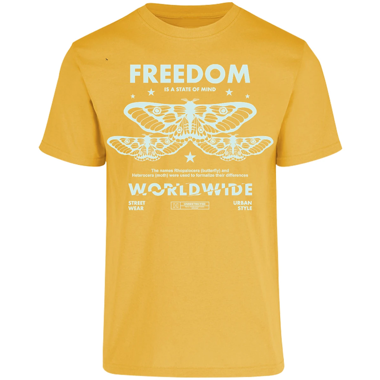 Playera Urbano Style Freedom Butterfly 443 para Adulto 20