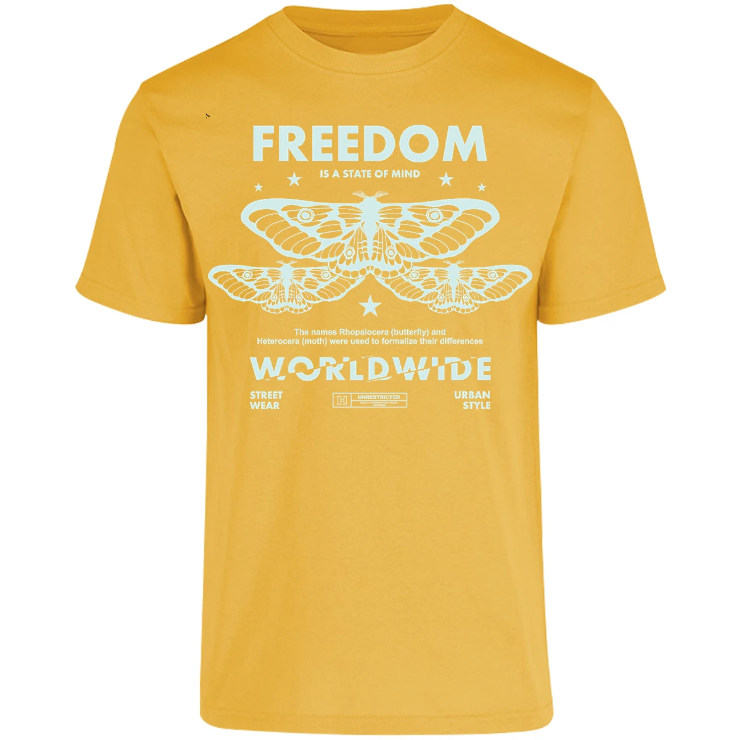 Playera Urbano Style Freedom Butterfly 443 para Adulto 20