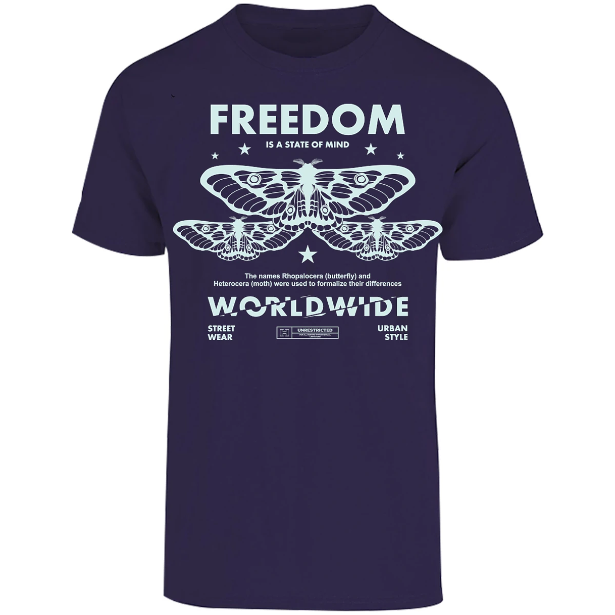 Playera Urbano Style Freedom Butterfly 443 para Adulto 22
