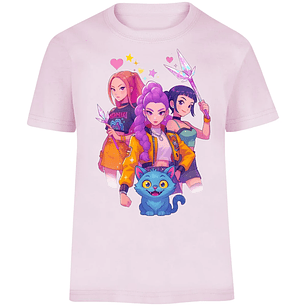 Playera Las Guerreras K Pop 02 para Niño