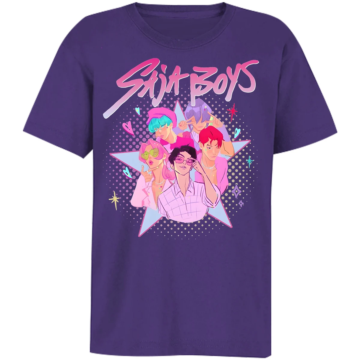 Playera Las Guerreras K Pop Saja Boys 10 para Niño 23