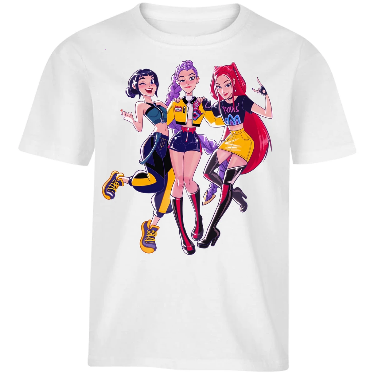 Playera Las Guerreras K Pop Hunter 04 para Niño 13