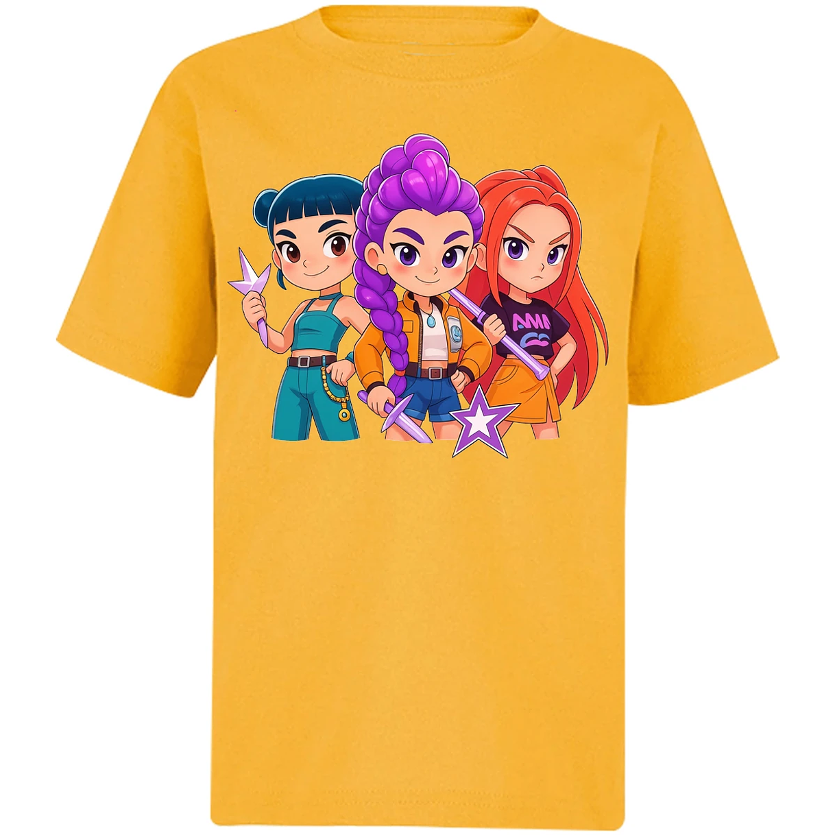 Playera Las Guerreras K Pop Hunters 05 para Niño 19