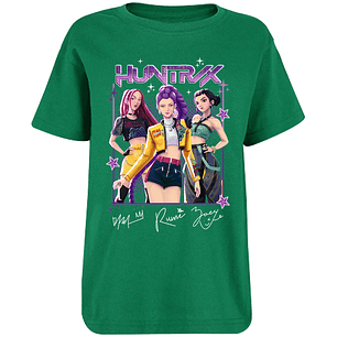 Playera Las Guerreras K Pop Huntrax 01 para Niño