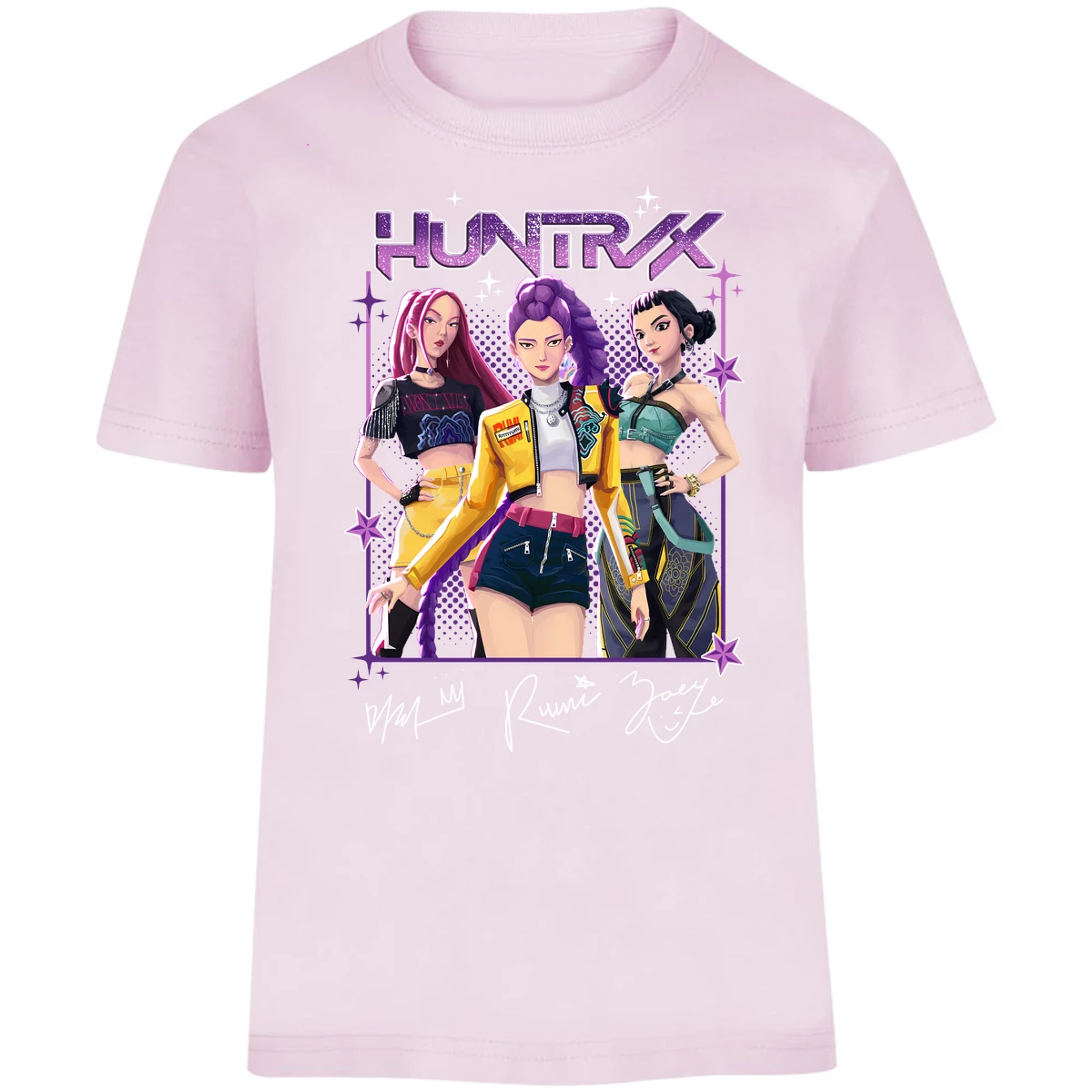 Playera Las Guerreras K Pop Huntrax 01 para Niño 33