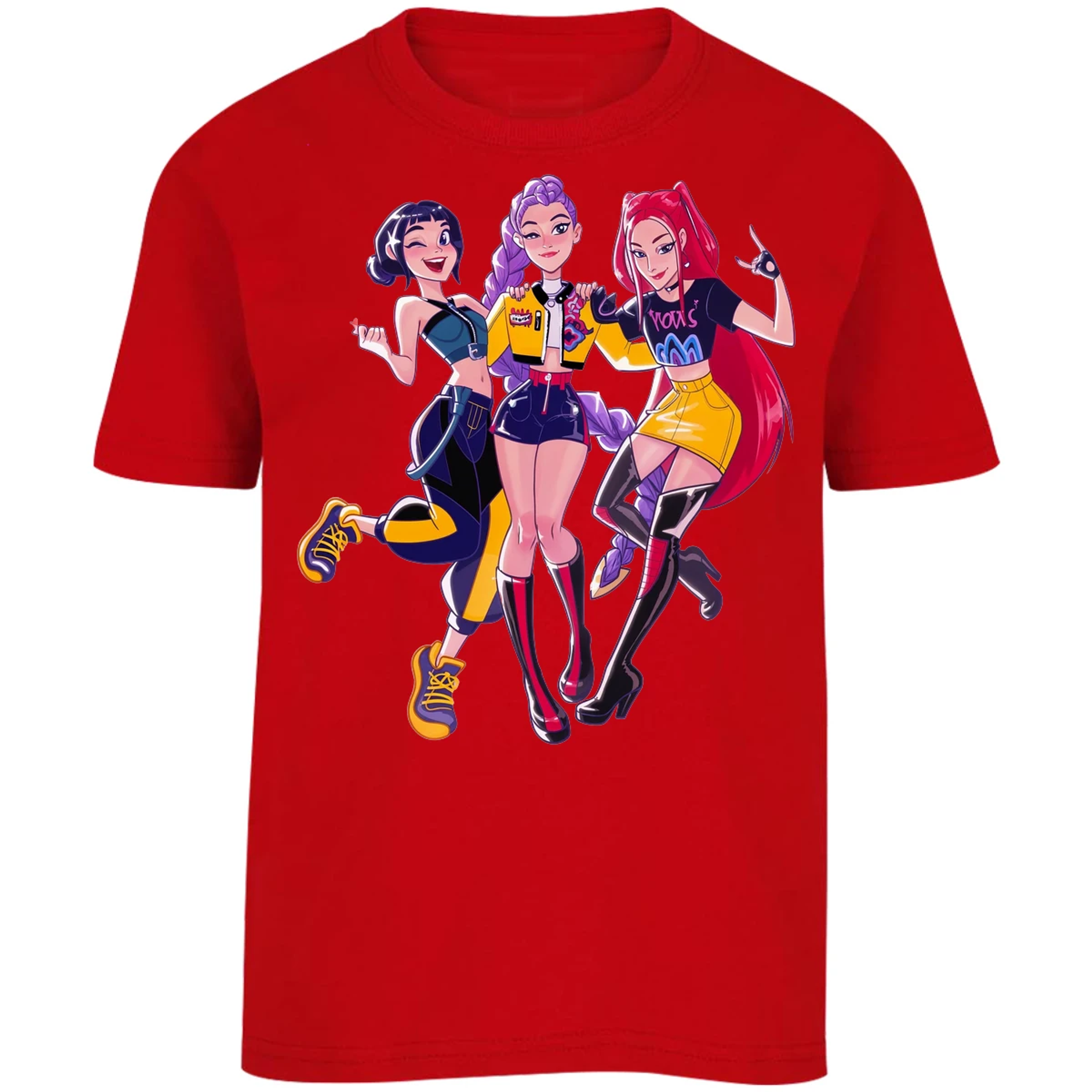 Playera Las Guerreras K Pop Hunter 04 para Niño 14