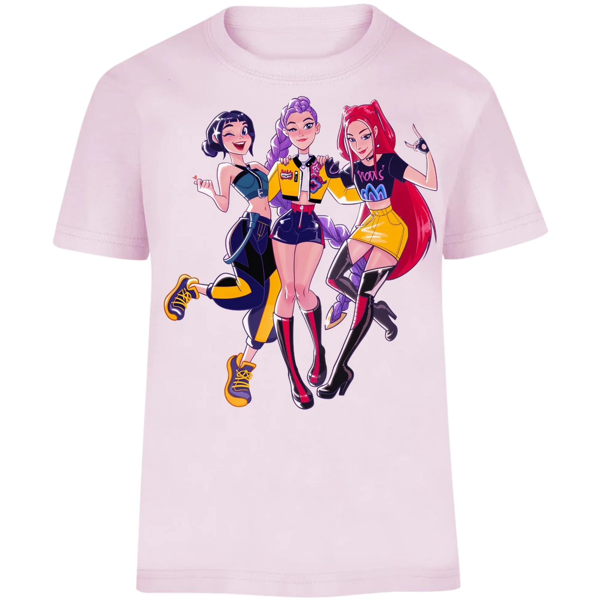 Playera Las Guerreras K Pop Hunter 04 para Niño 16