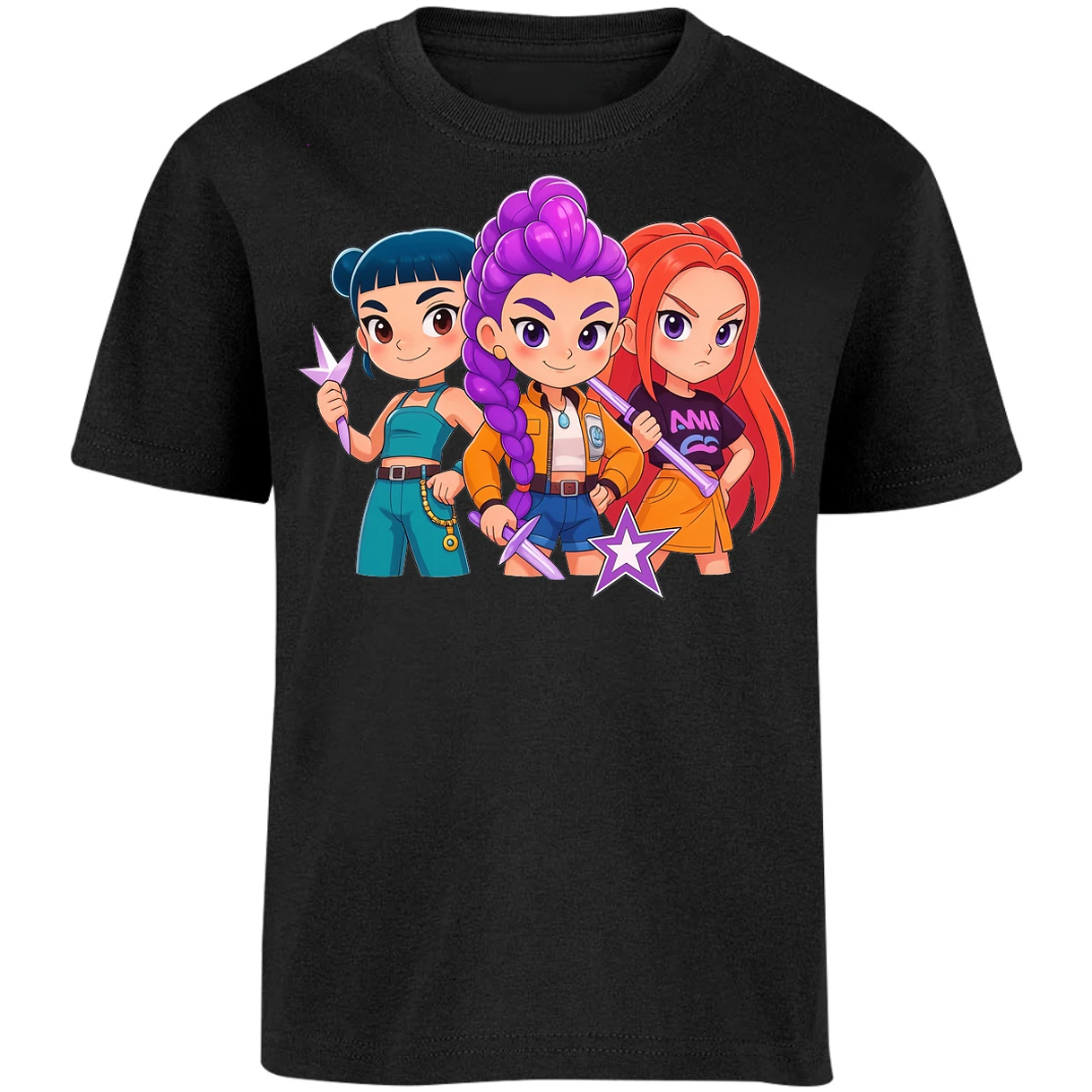 Playera Las Guerreras K Pop Hunters 05 para Niño 32