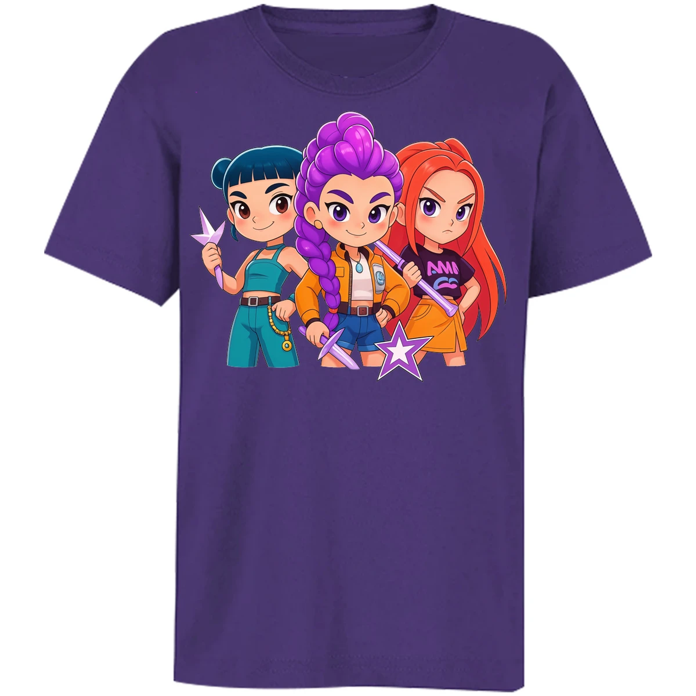 Playera Las Guerreras K Pop Hunters 05 para Niño 14
