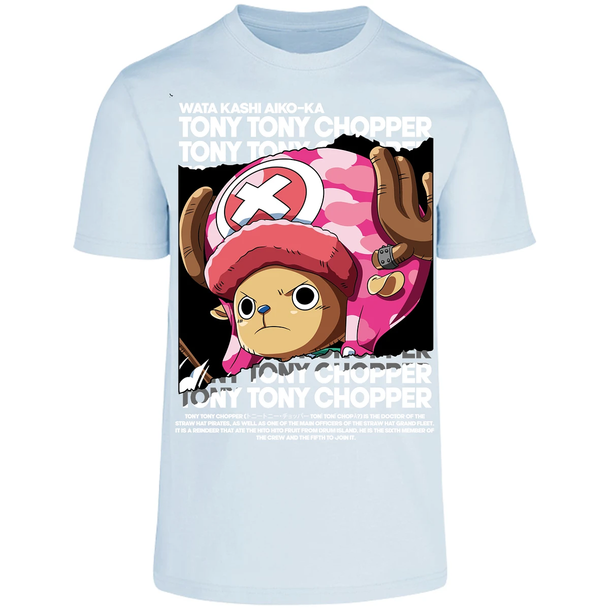 Playera One Piece Chopper Text para Adulto 9