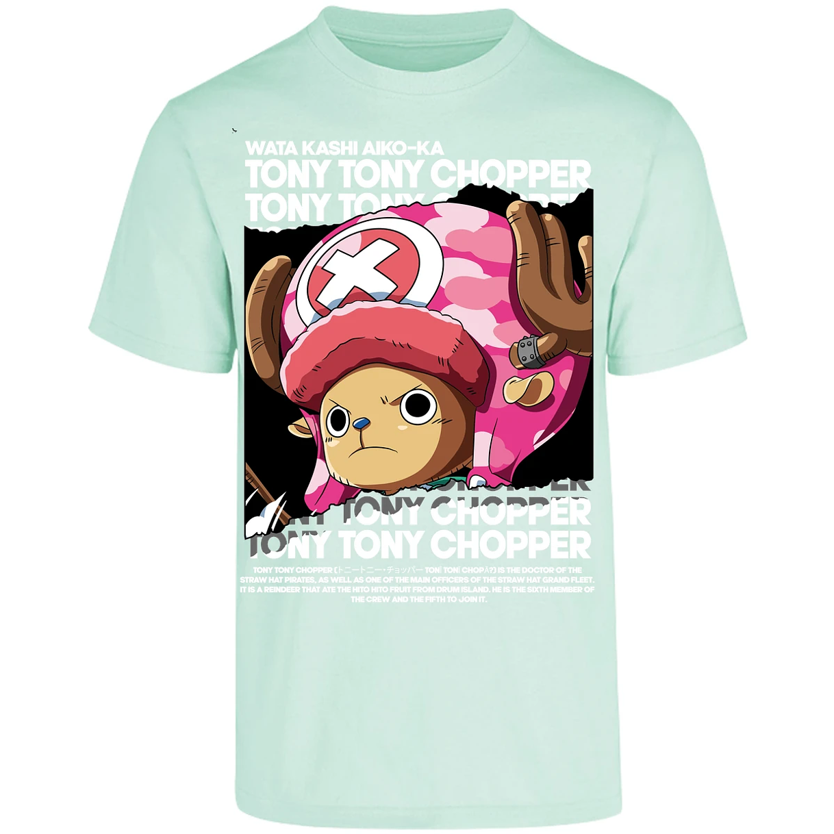 Playera One Piece Chopper Text para Adulto 21