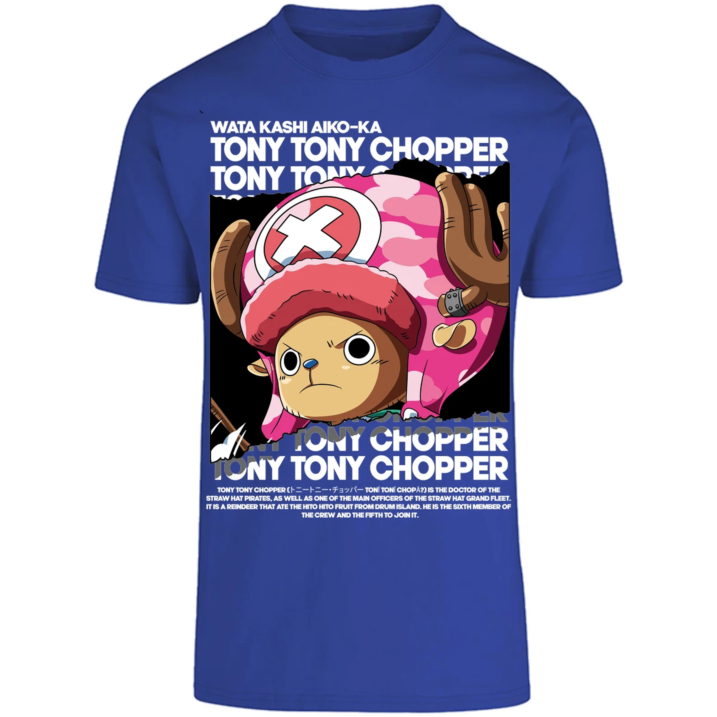 Playera One Piece Chopper Text para Adulto 15