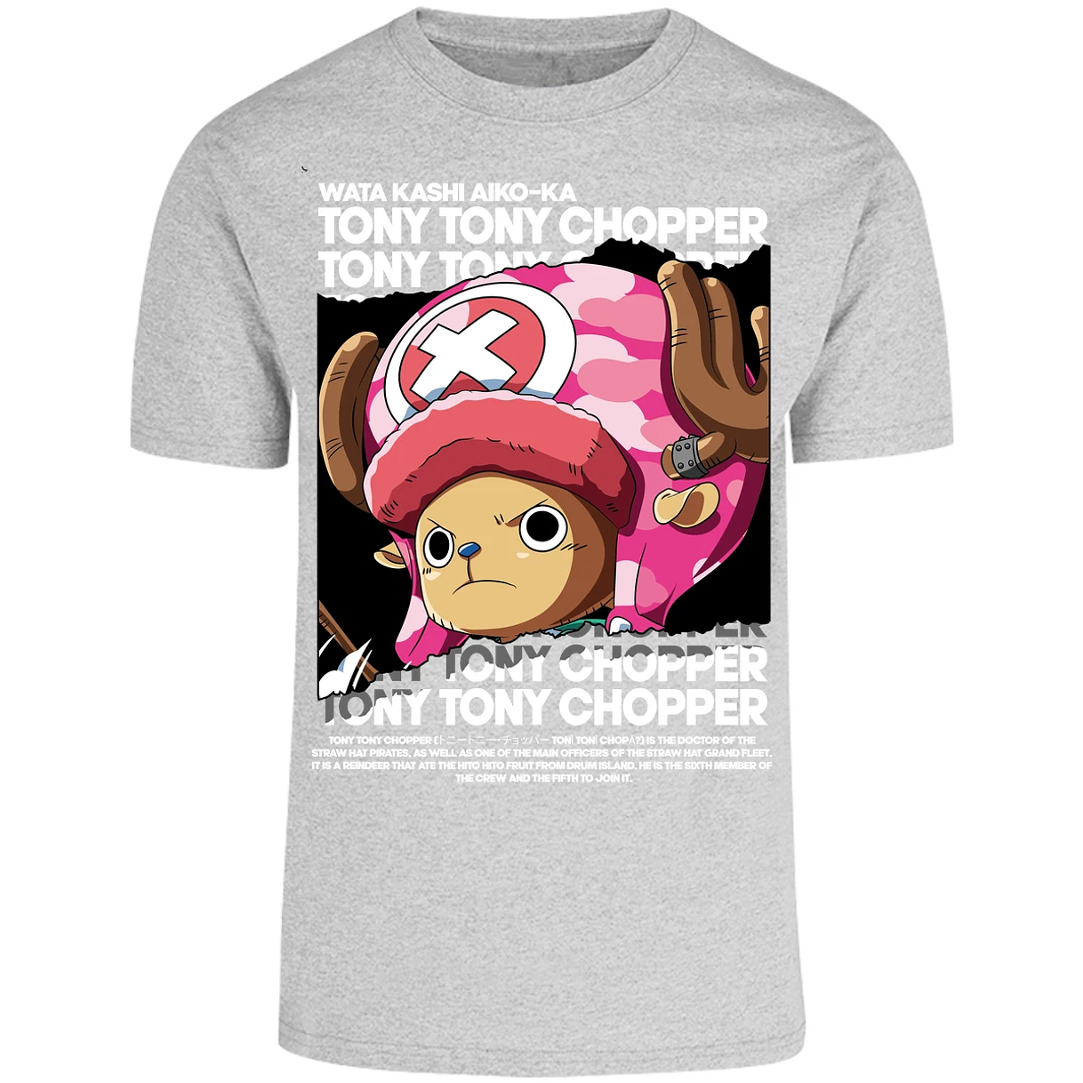Playera One Piece Chopper Text para Adulto 1