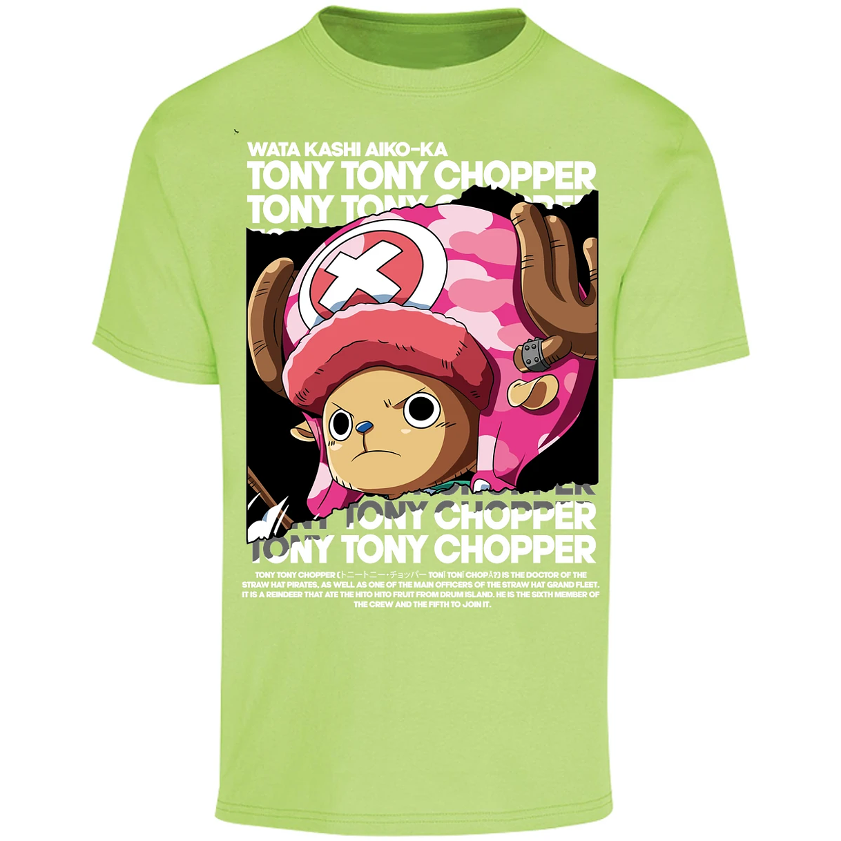 Playera One Piece Chopper Text para Adulto 43
