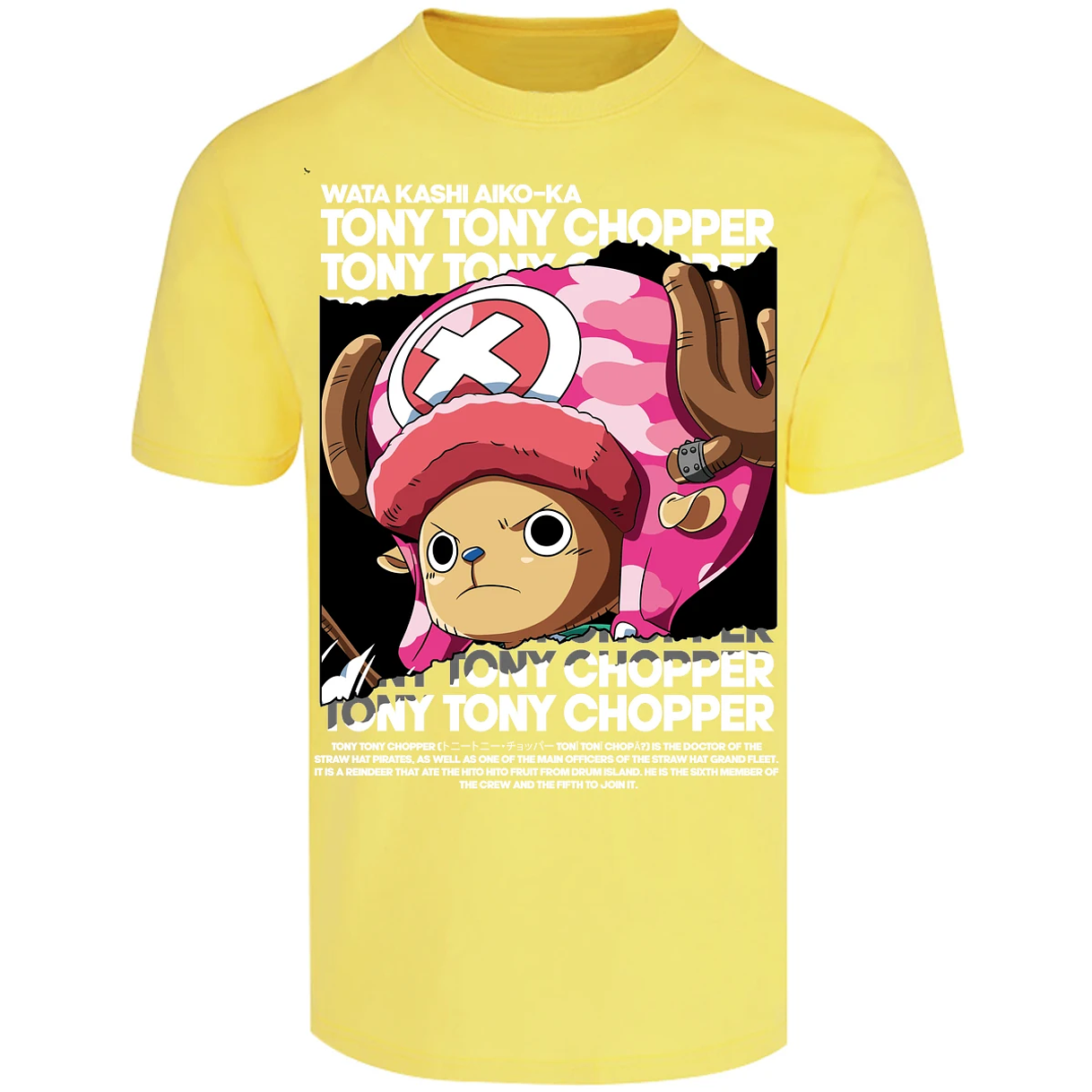 Playera One Piece Chopper Text para Adulto 40