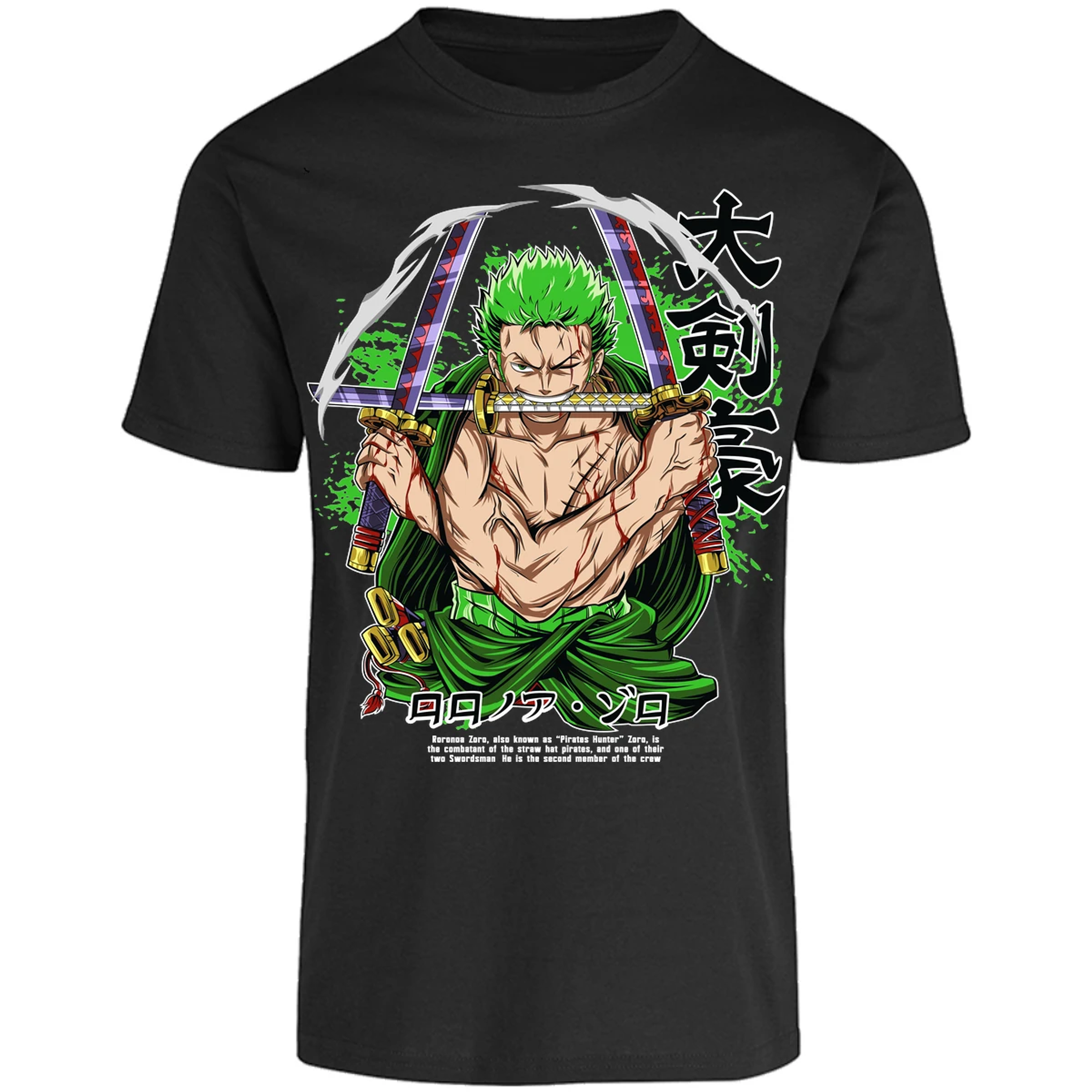 Playera One Piece Zoro Pdf para Adulto 36