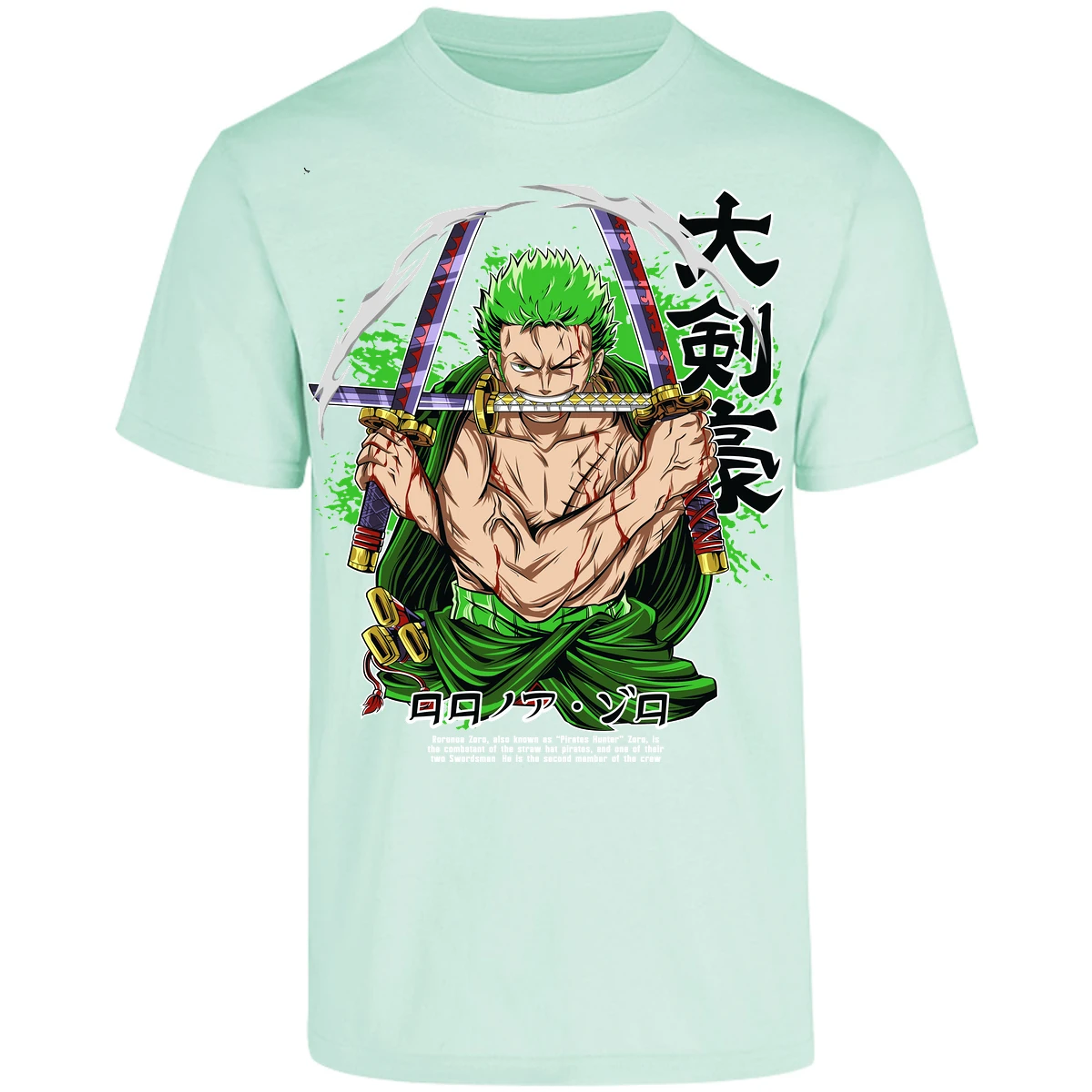 Playera One Piece Zoro Pdf para Adulto 16
