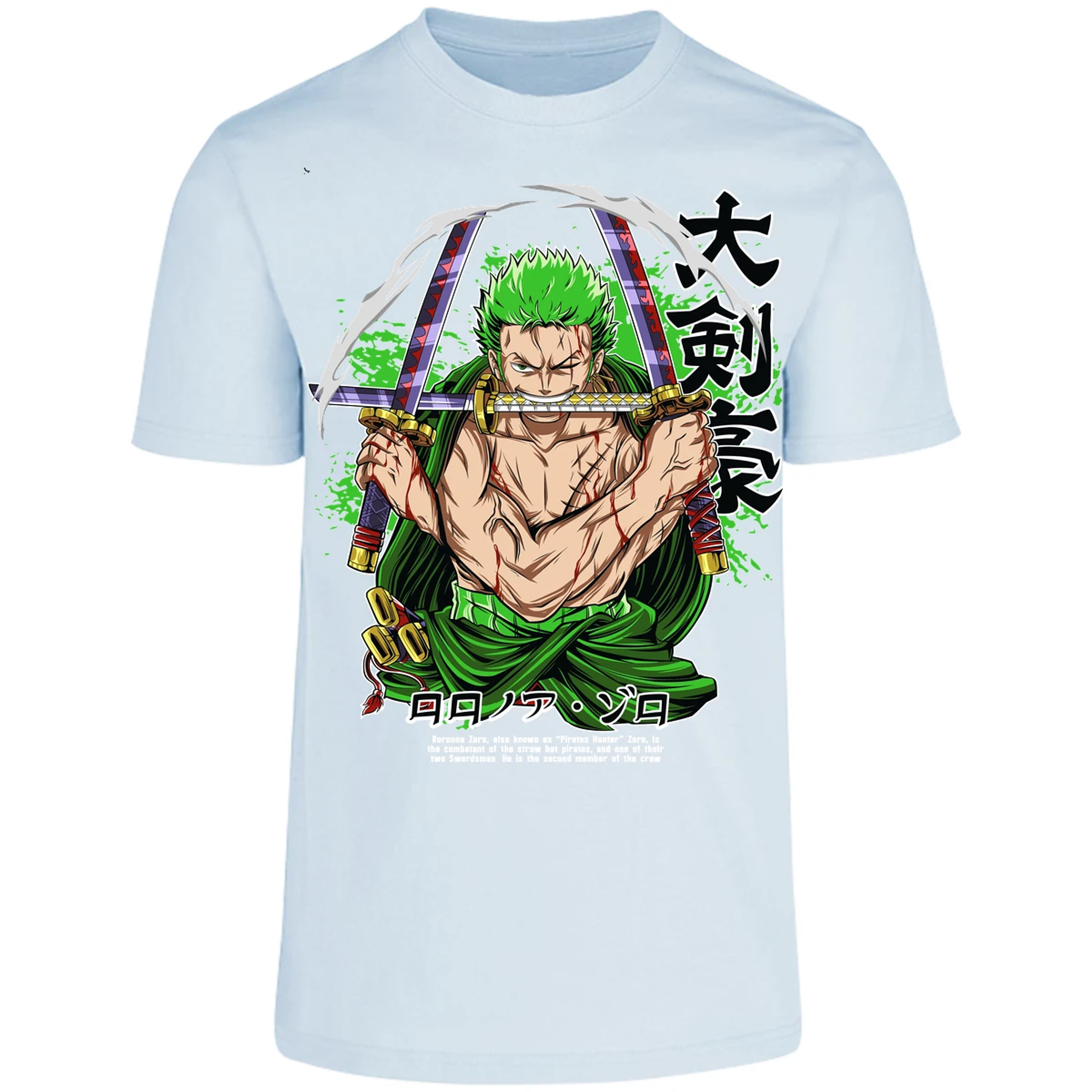 Playera One Piece Zoro Pdf para Adulto 1