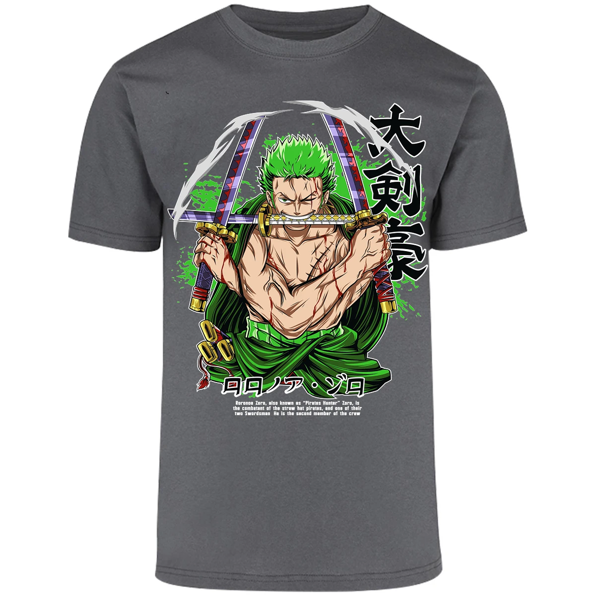 Playera One Piece Zoro Pdf para Adulto 47