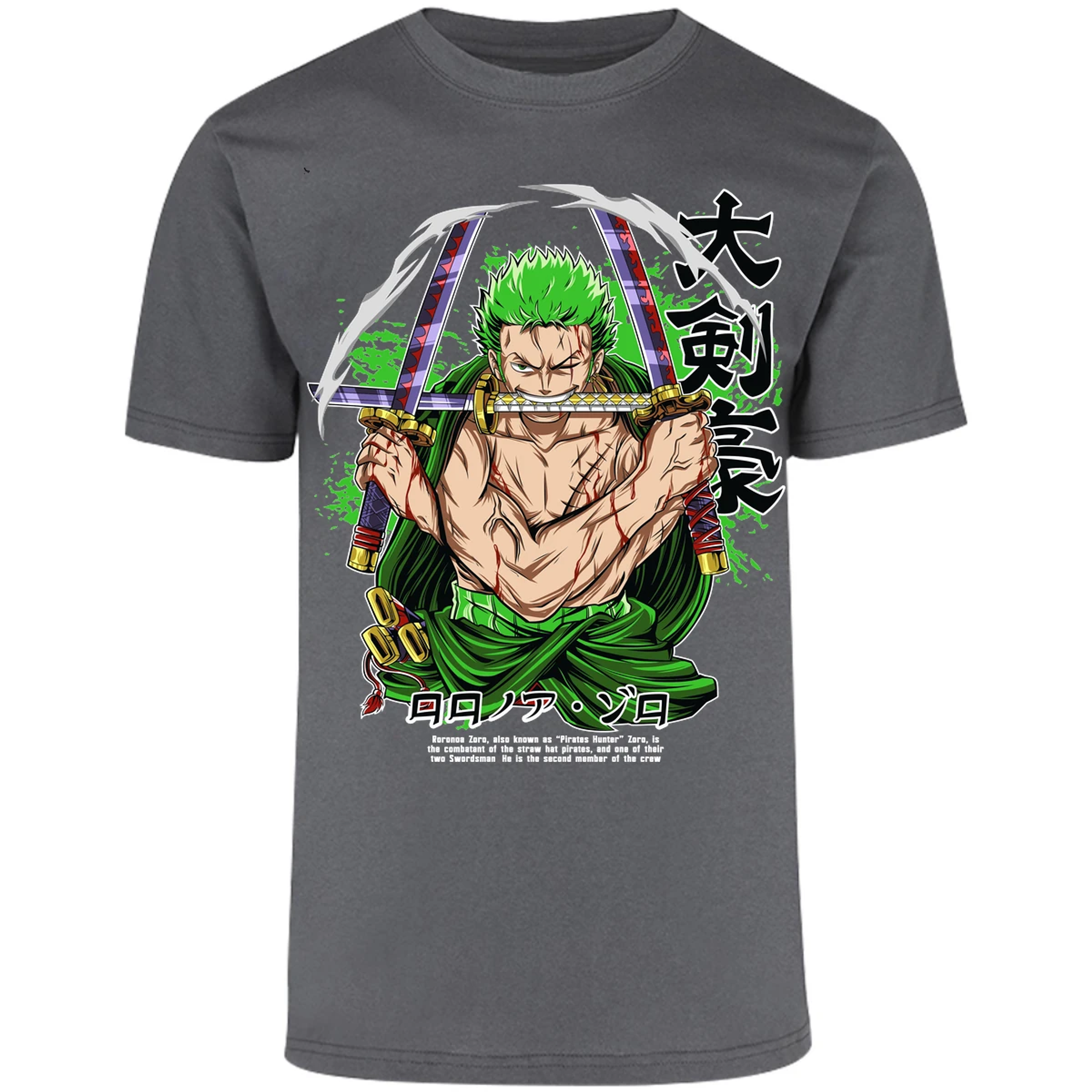 Playera One Piece Zoro Pdf para Adulto 47