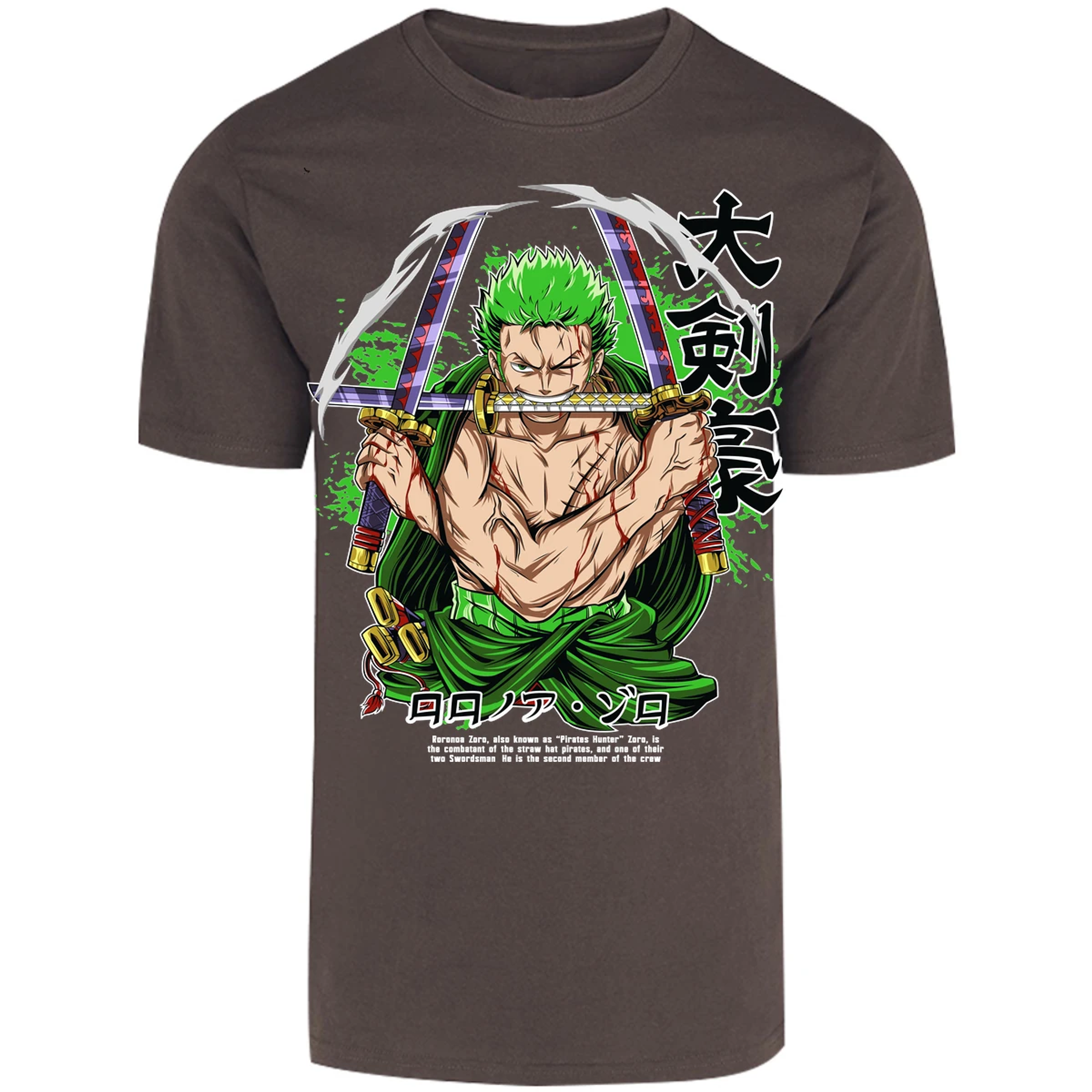 Playera One Piece Zoro Pdf para Adulto 22