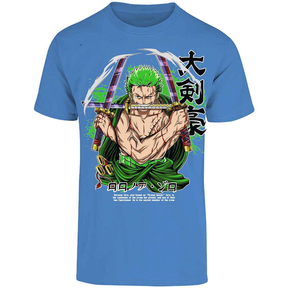 Playera One Piece Zoro Pdf para Adulto 17