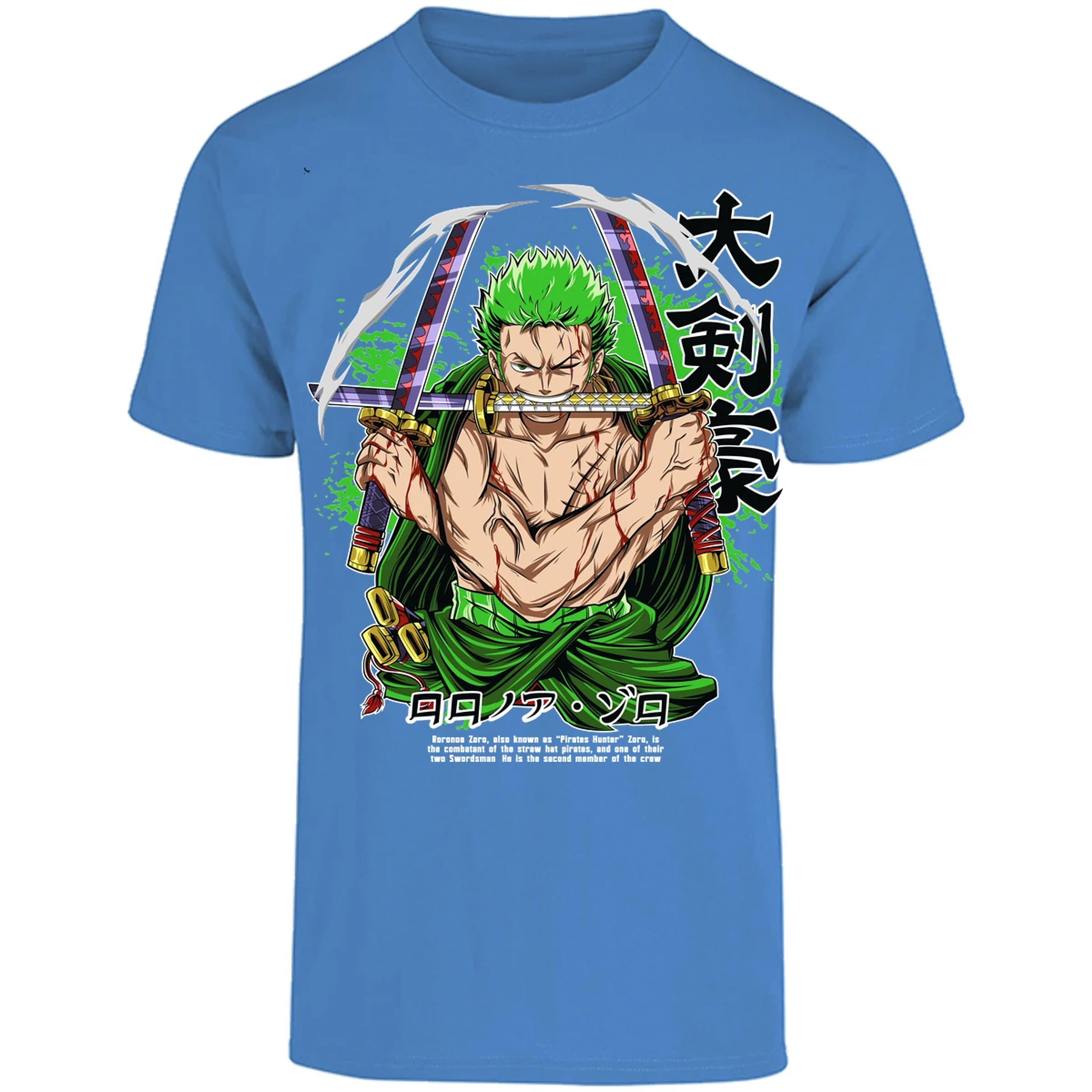 Playera One Piece Zoro Pdf para Adulto 17