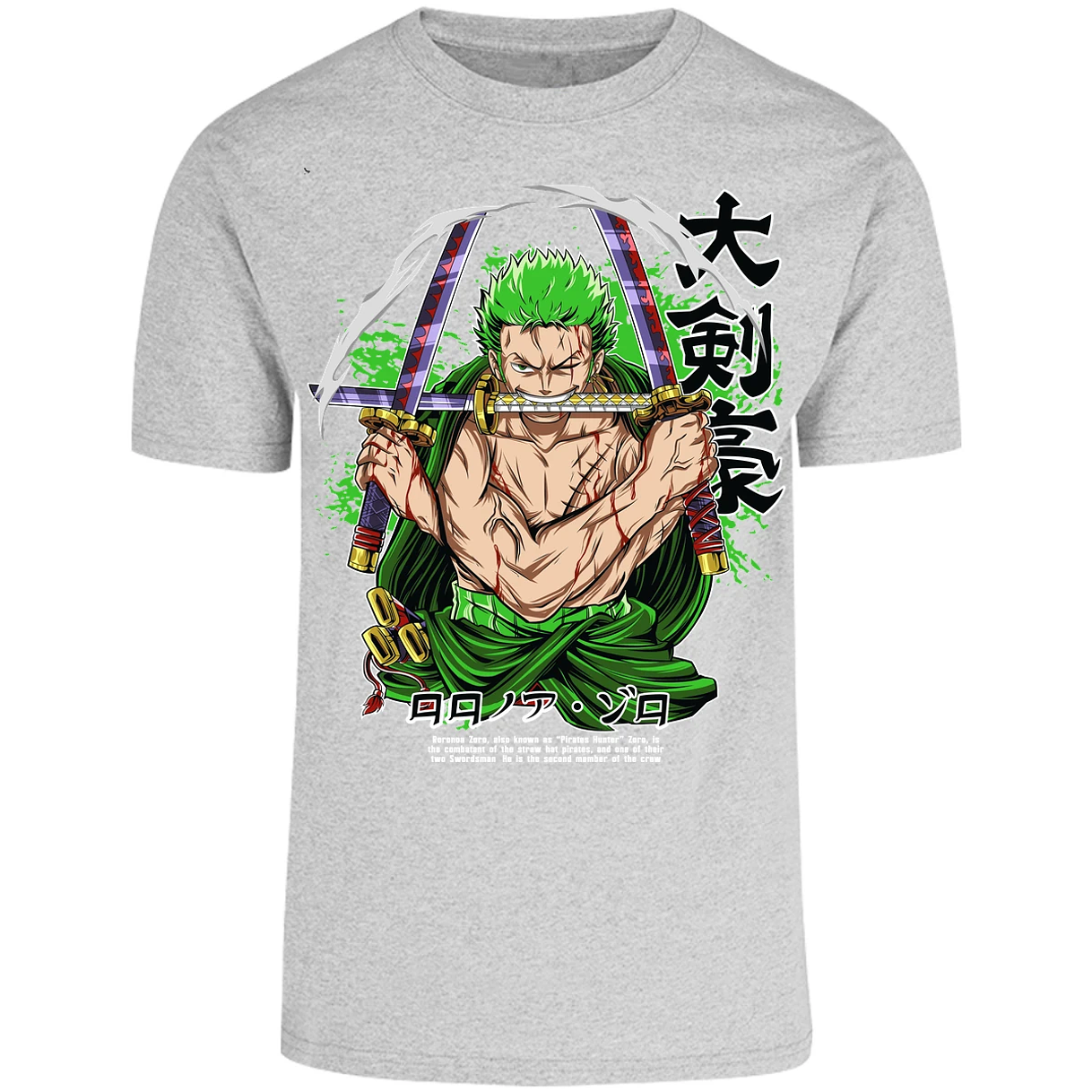 Playera One Piece Zoro Pdf para Adulto 45