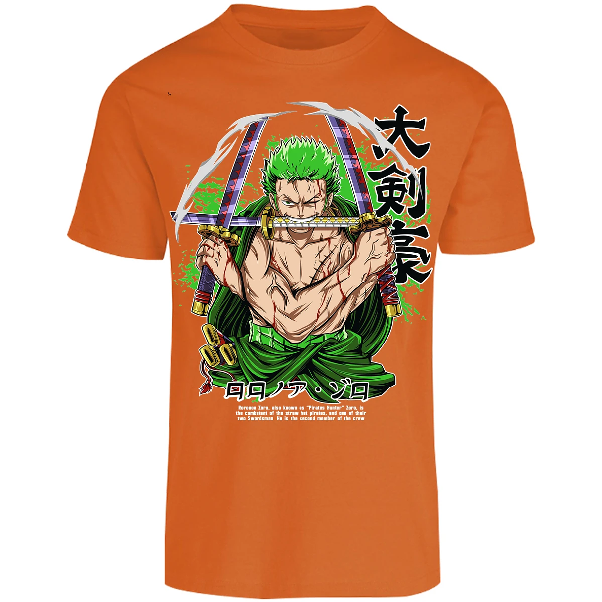 Playera One Piece Zoro Pdf para Adulto 12