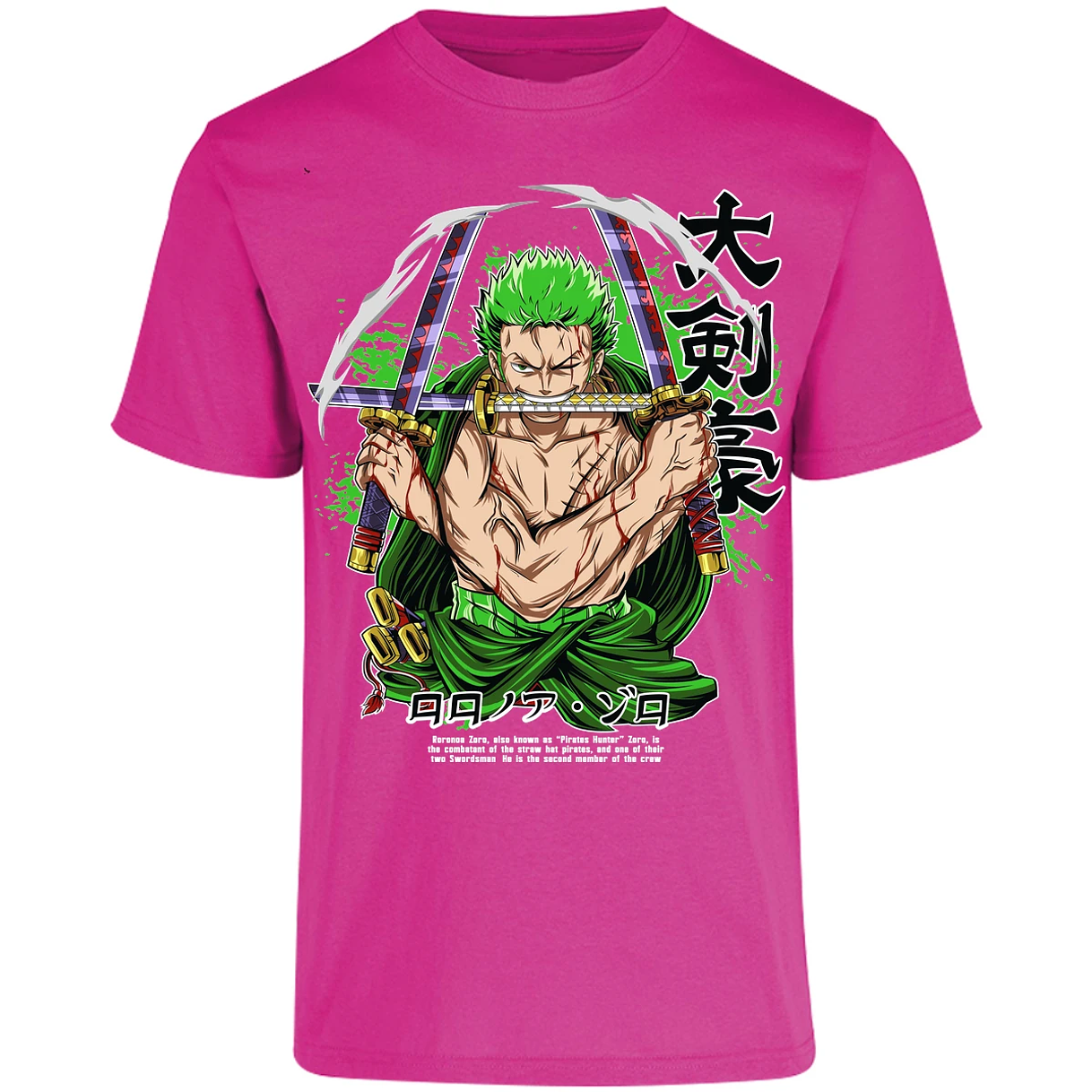 Playera One Piece Zoro Pdf para Adulto 42