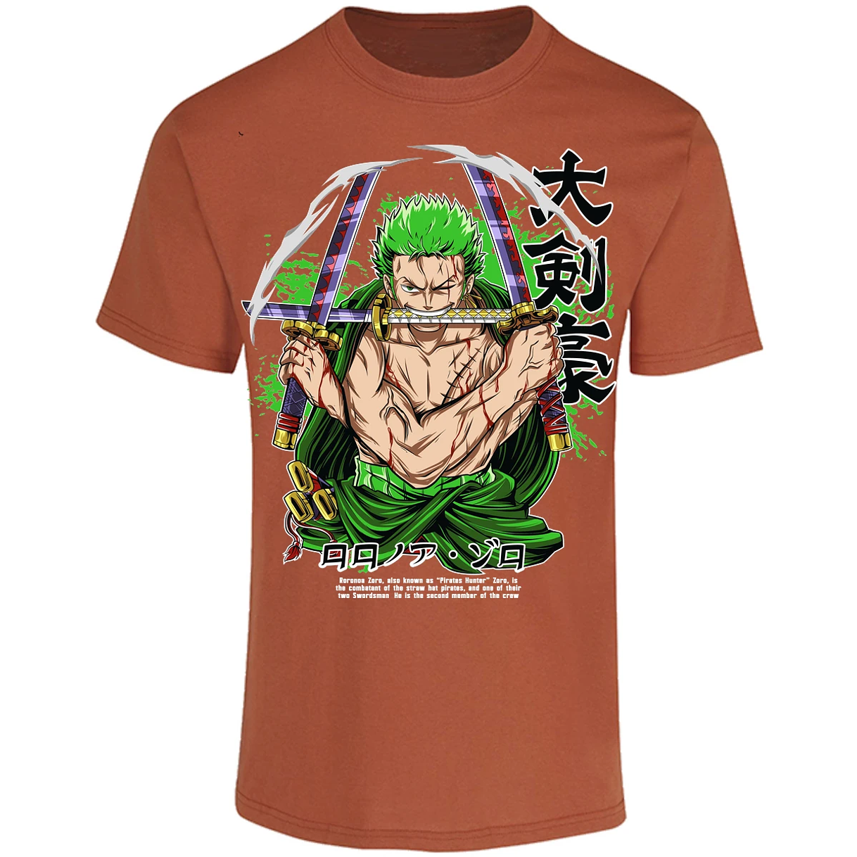 Playera One Piece Zoro Pdf para Adulto 37