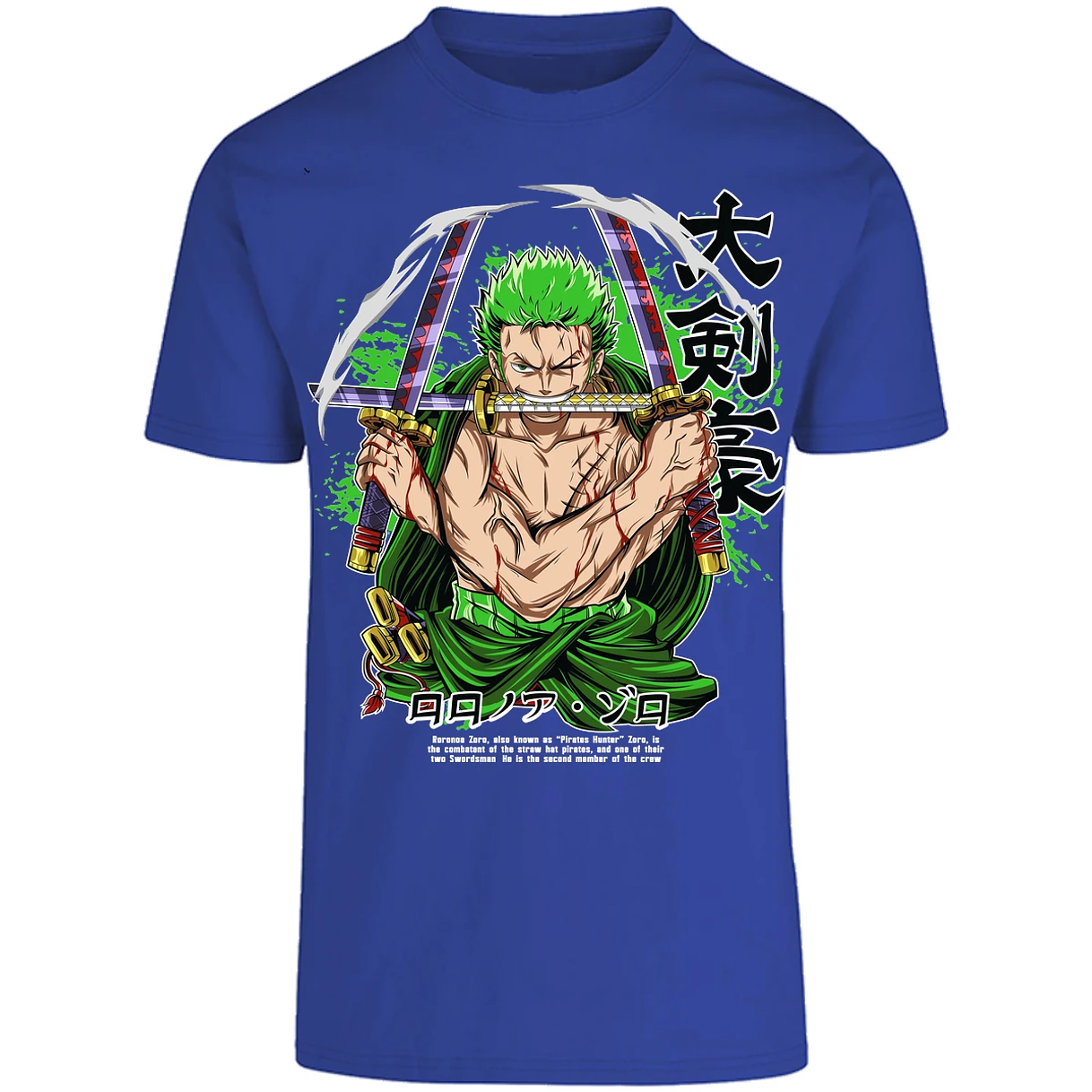 Playera One Piece Zoro Pdf para Adulto 32