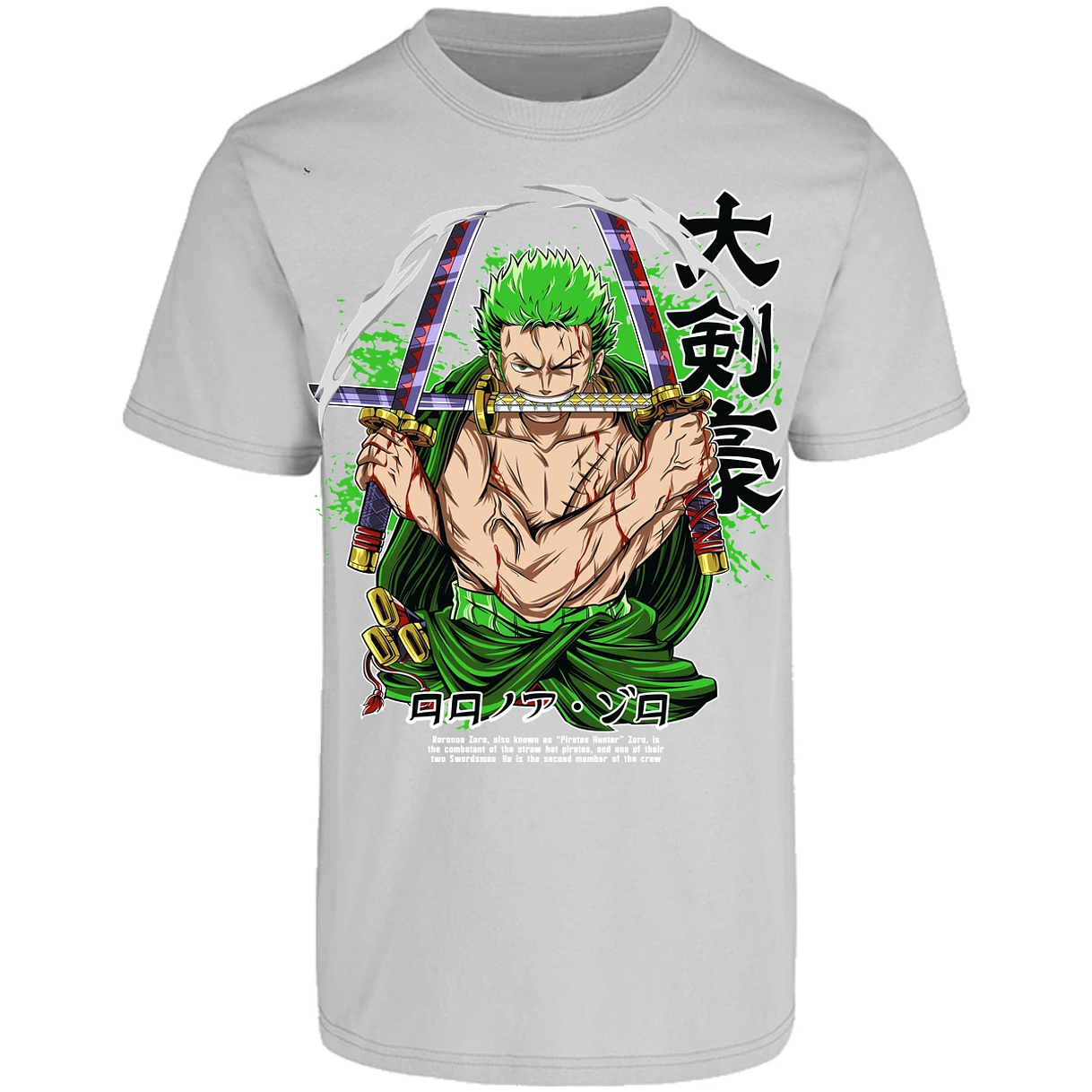 Playera One Piece Zoro Pdf para Adulto 6