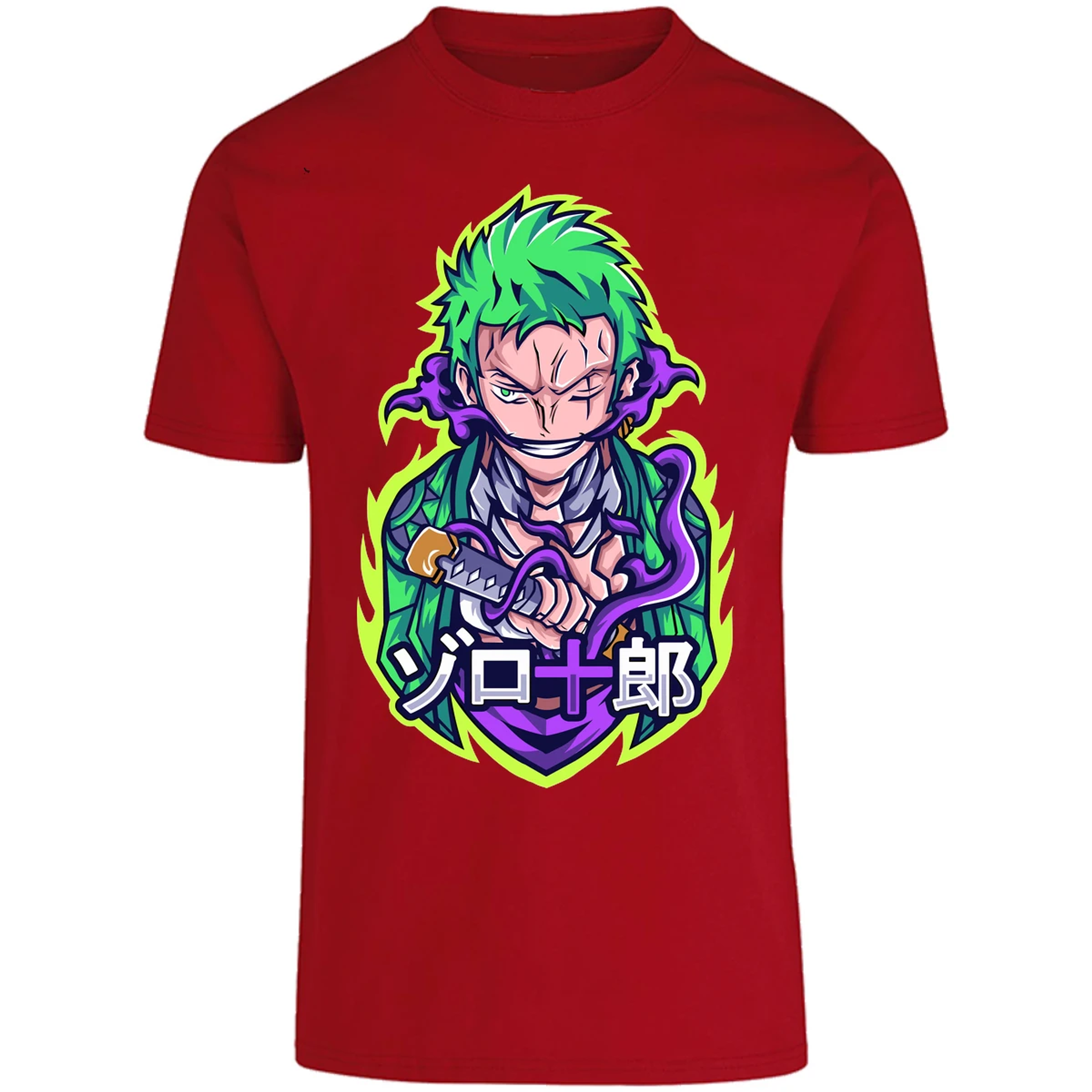 Playera One Piece Anime Zoro Roronoa para Adulto 48
