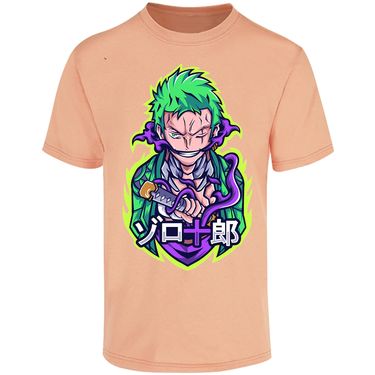 Playera One Piece Anime Zoro Roronoa para Adulto 14