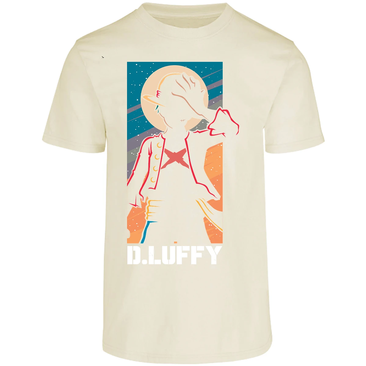 Playera One Piece Anime Luffy Silueta para Adulto 20