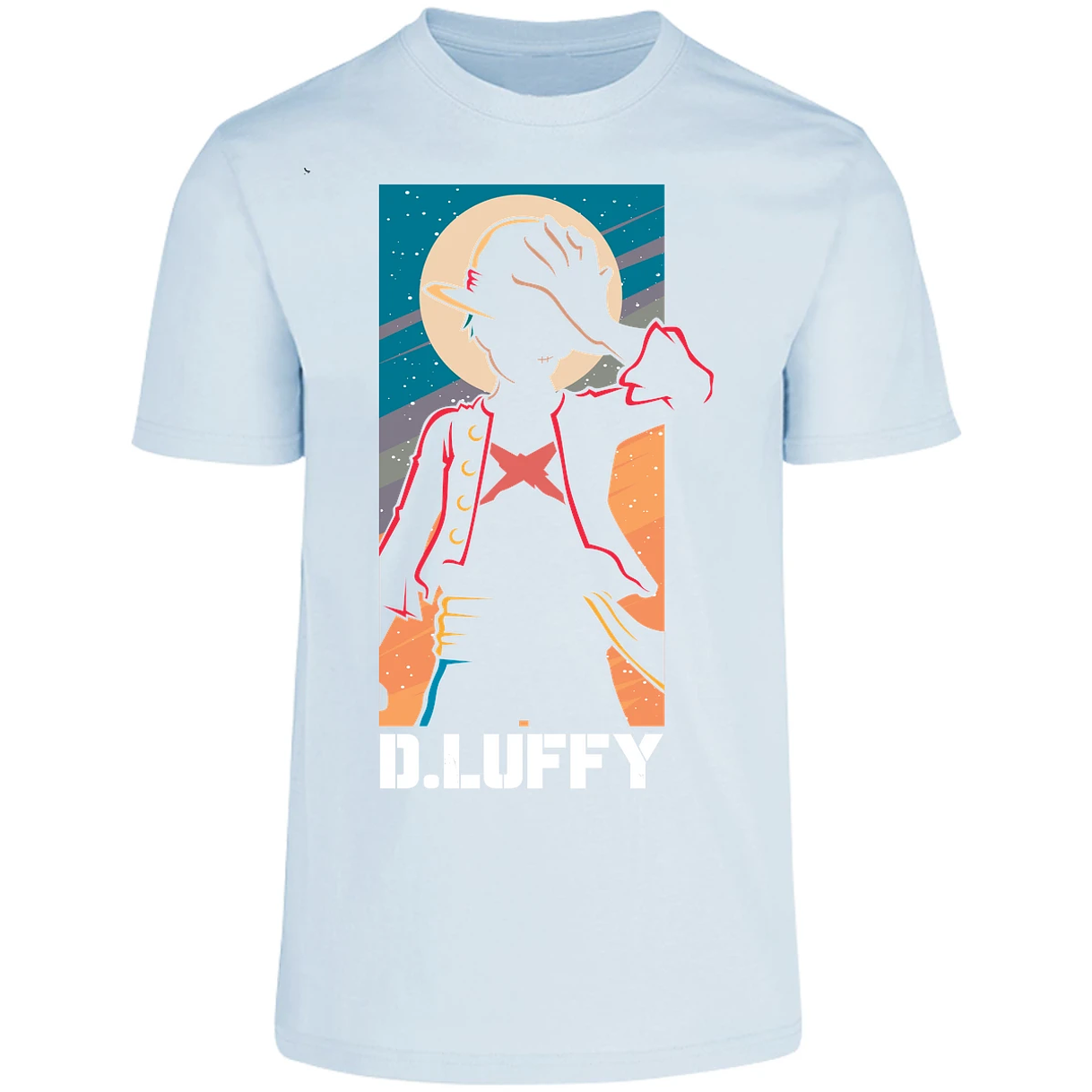 Playera One Piece Anime Luffy Silueta para Adulto 14