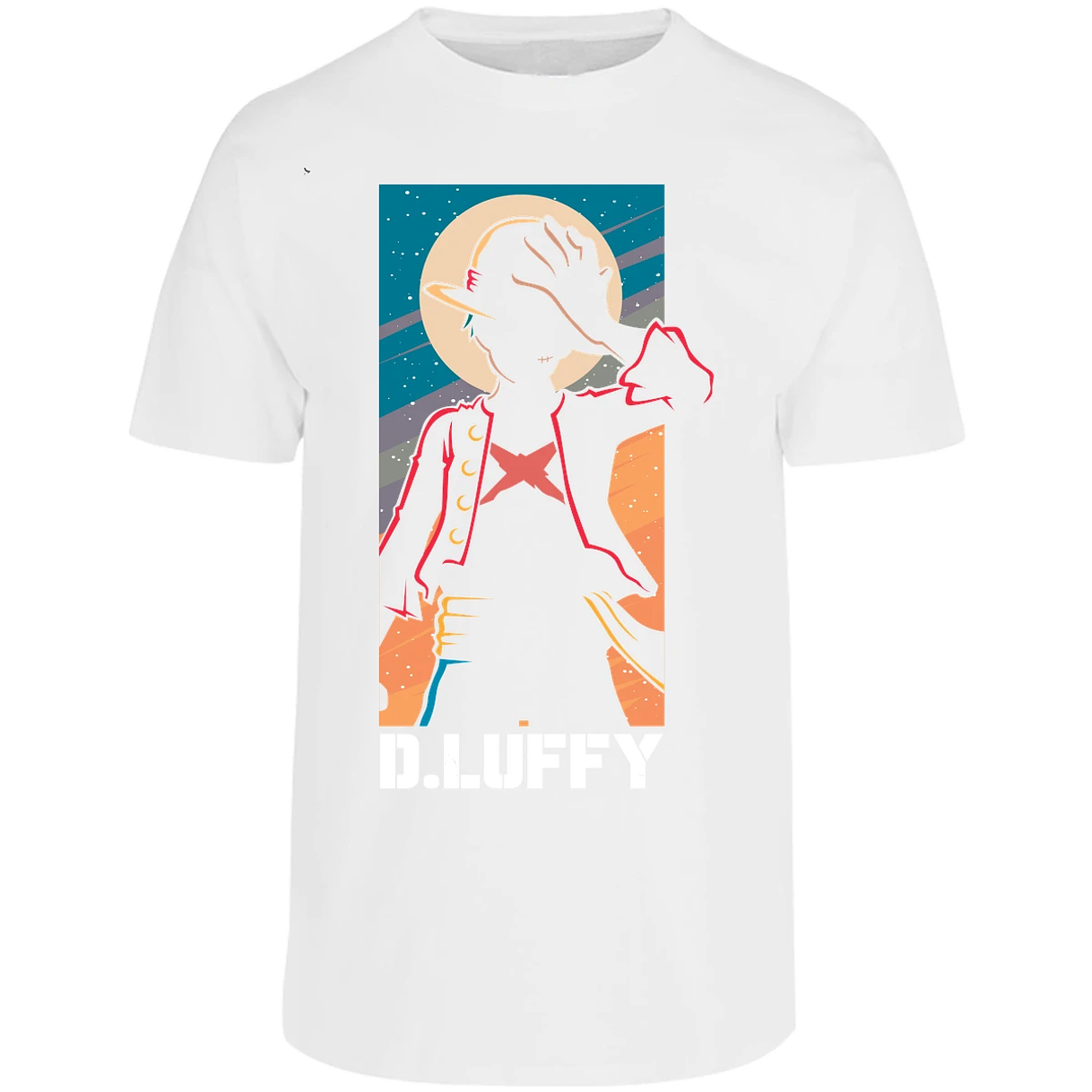 Playera One Piece Anime Luffy Silueta para Adulto 35