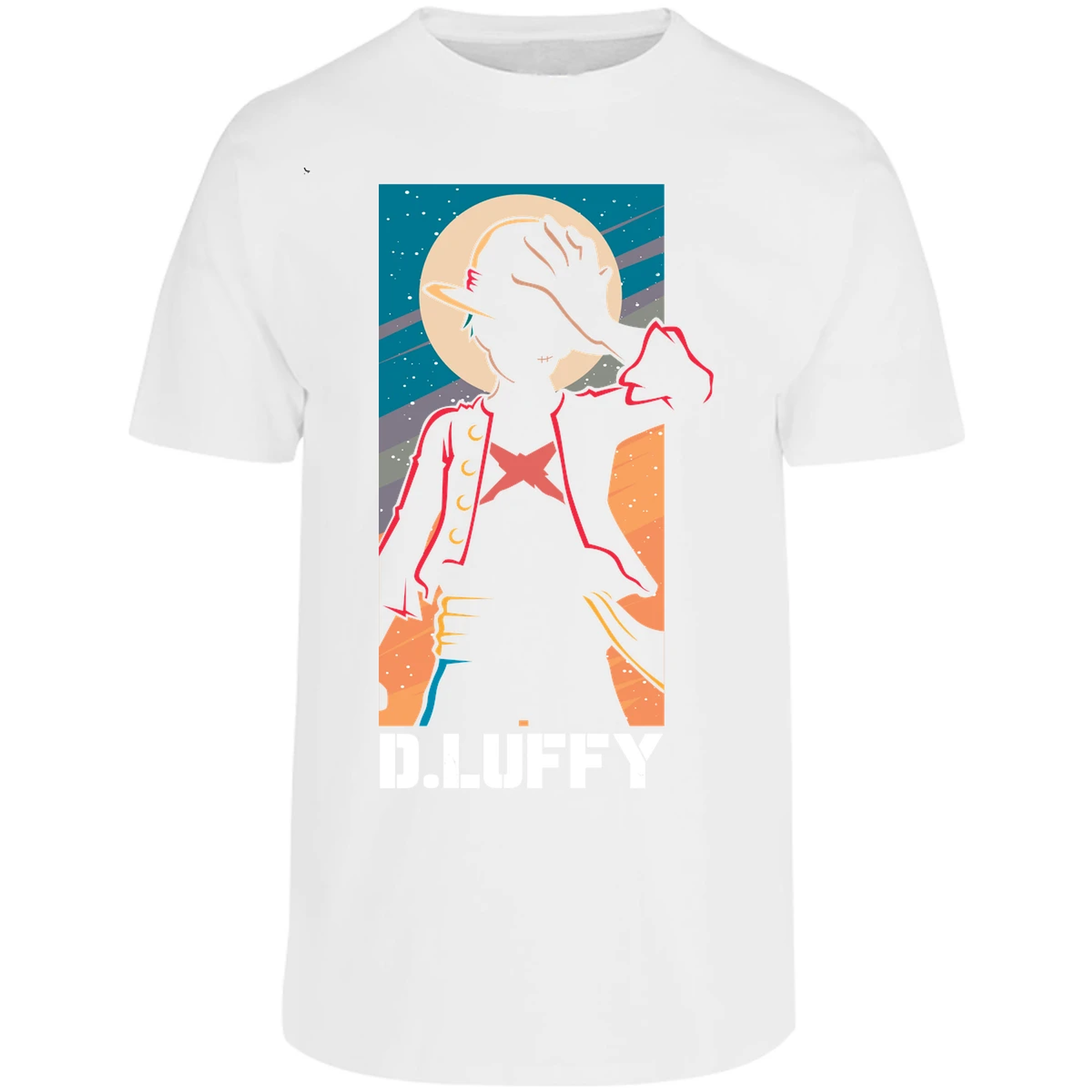 Playera One Piece Anime Luffy Silueta para Adulto 35