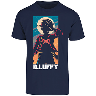 Playera One Piece Anime Luffy Silueta para Adulto