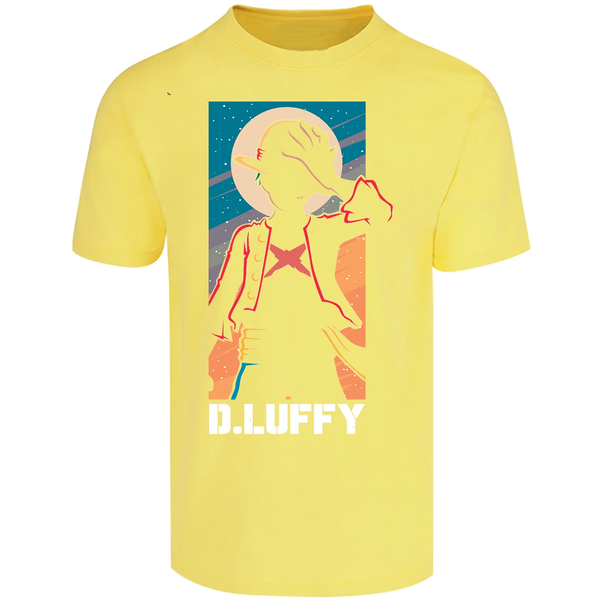 Playera One Piece Anime Luffy Silueta para Adulto 7