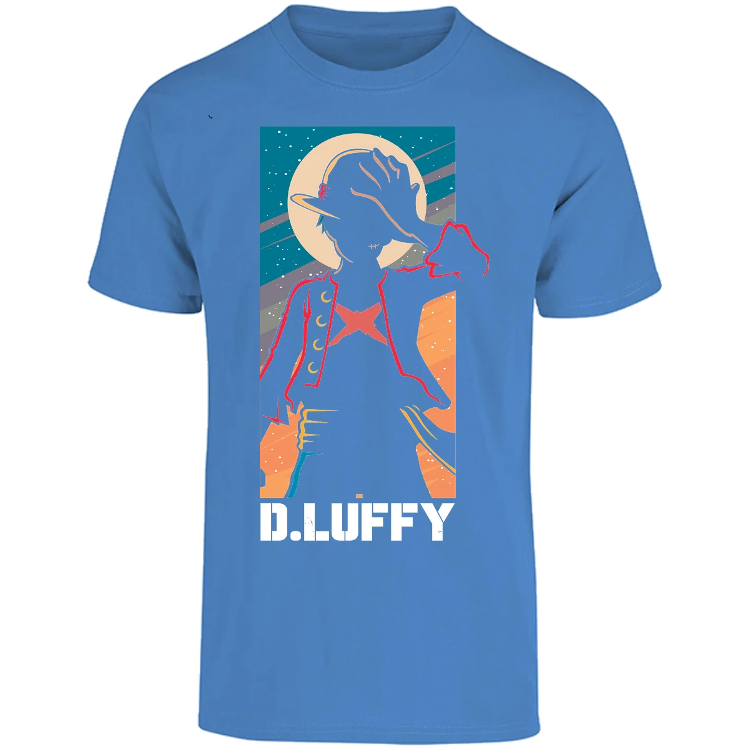 Playera One Piece Anime Luffy Silueta para Adulto 23