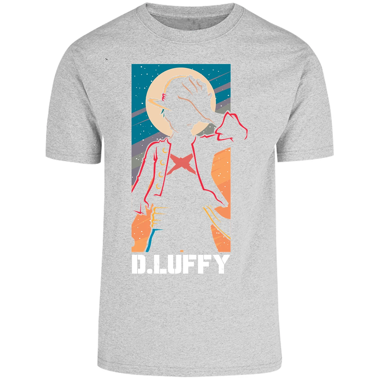 Playera One Piece Anime Luffy Silueta para Adulto 39