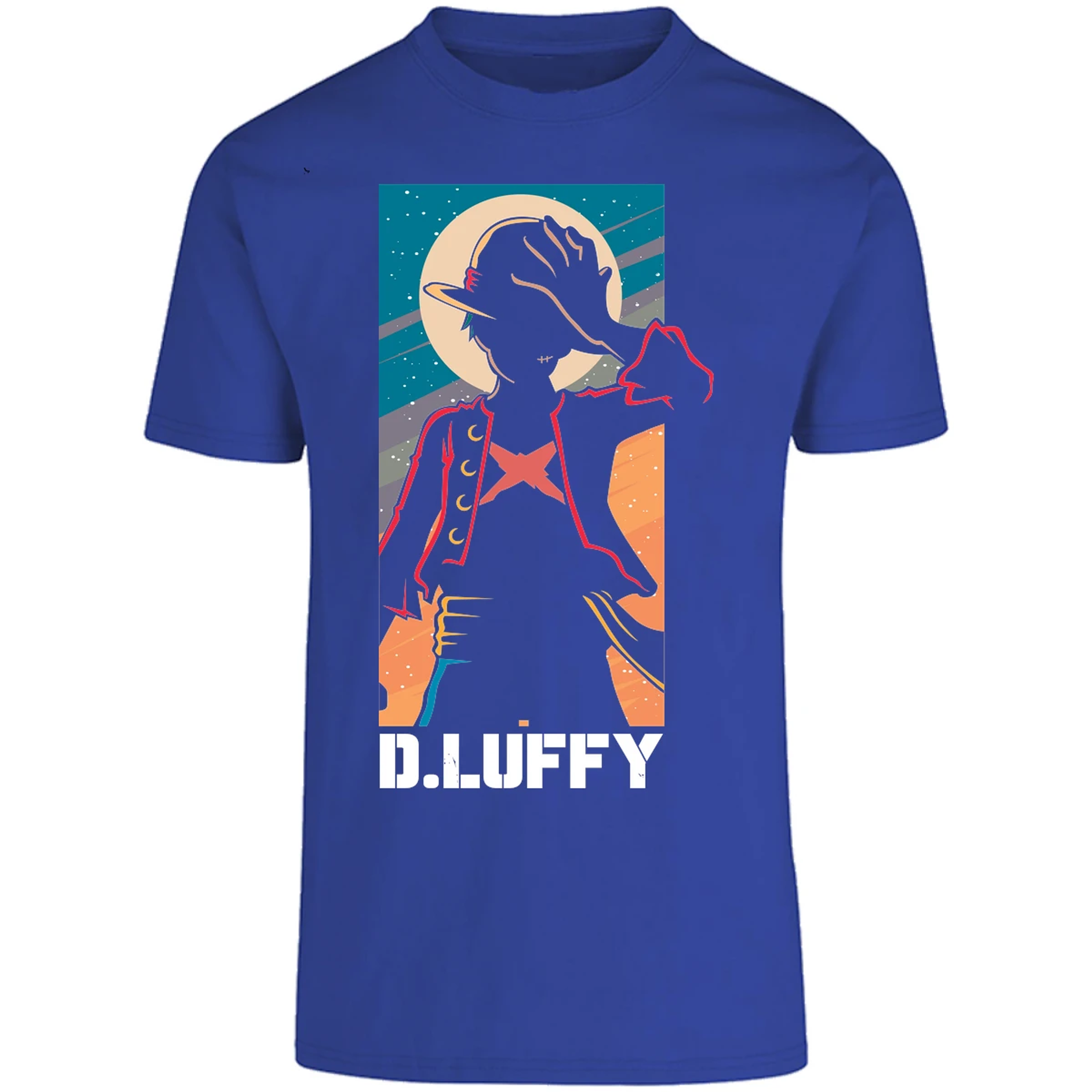 Playera One Piece Anime Luffy Silueta para Adulto 21