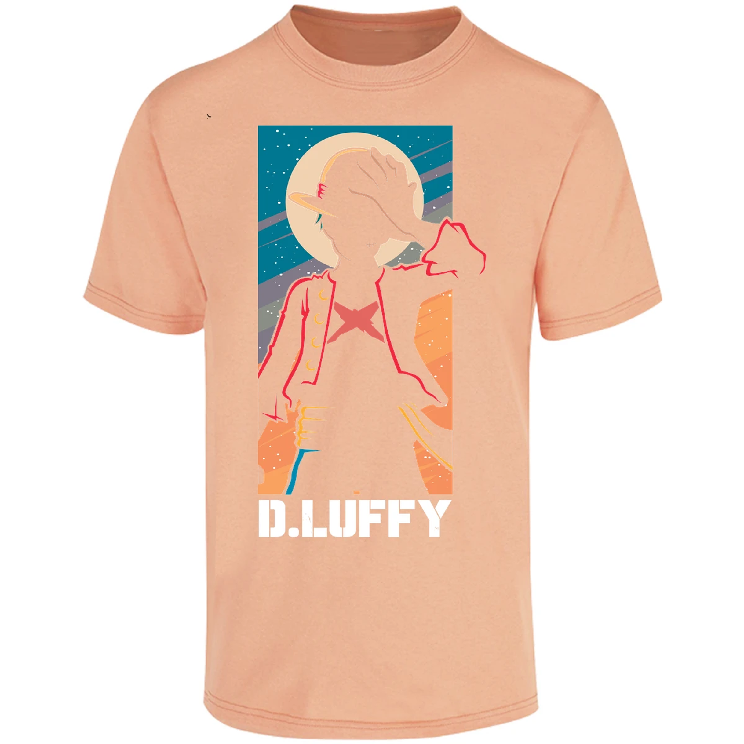 Playera One Piece Anime Luffy Silueta para Adulto 2