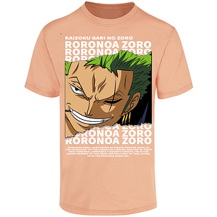 Playera One Piece Zoro Text para Adulto