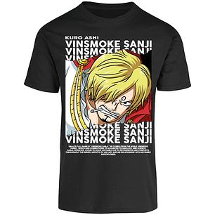Playera One Piece Sanji Text para Adulto