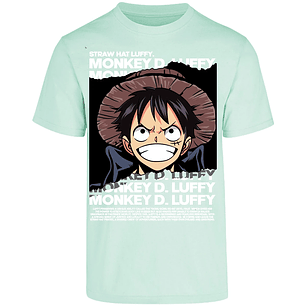Playera One Piece Luffy Text para Adulto